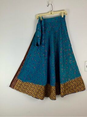 Reversible Maxi Wrap Skirt